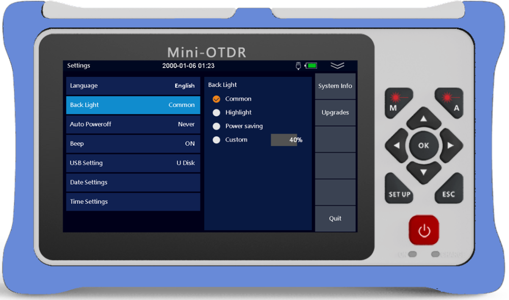 980RTC HANDY MINI OTDR Reflectometer with VFL OPM OLS