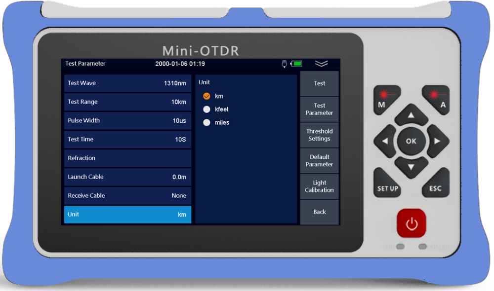 980RTC HANDY MINI OTDR Reflectometer with VFL OPM OLS