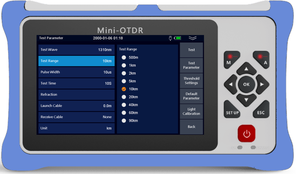 980RTC HANDY MINI OTDR Reflectometer with VFL OPM OLS