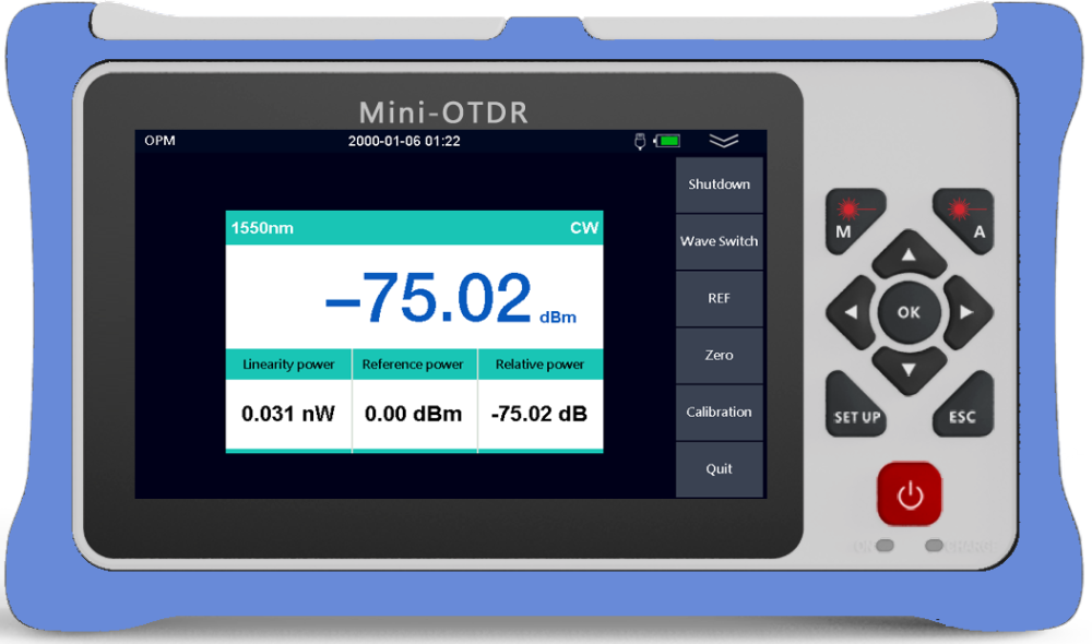 980RTC HANDY MINI OTDR Reflectometer with VFL OPM OLS