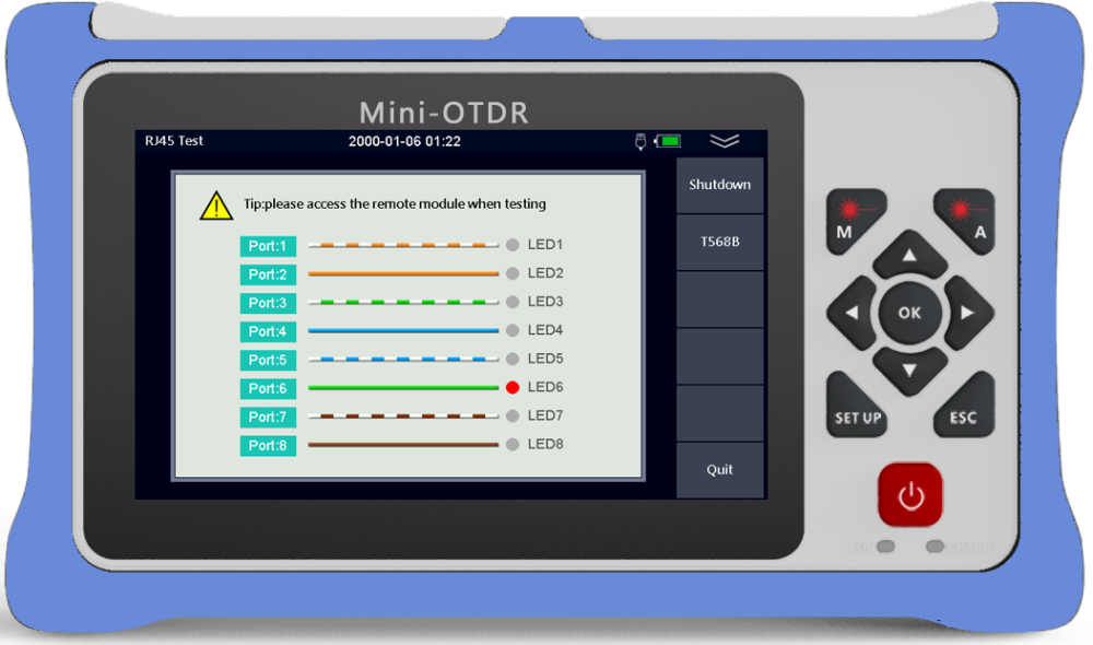 980RTC HANDY MINI OTDR Reflectometer with VFL OPM OLS