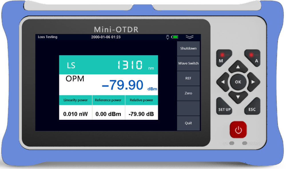980RTC HANDY MINI OTDR Reflectometer with VFL OPM OLS
