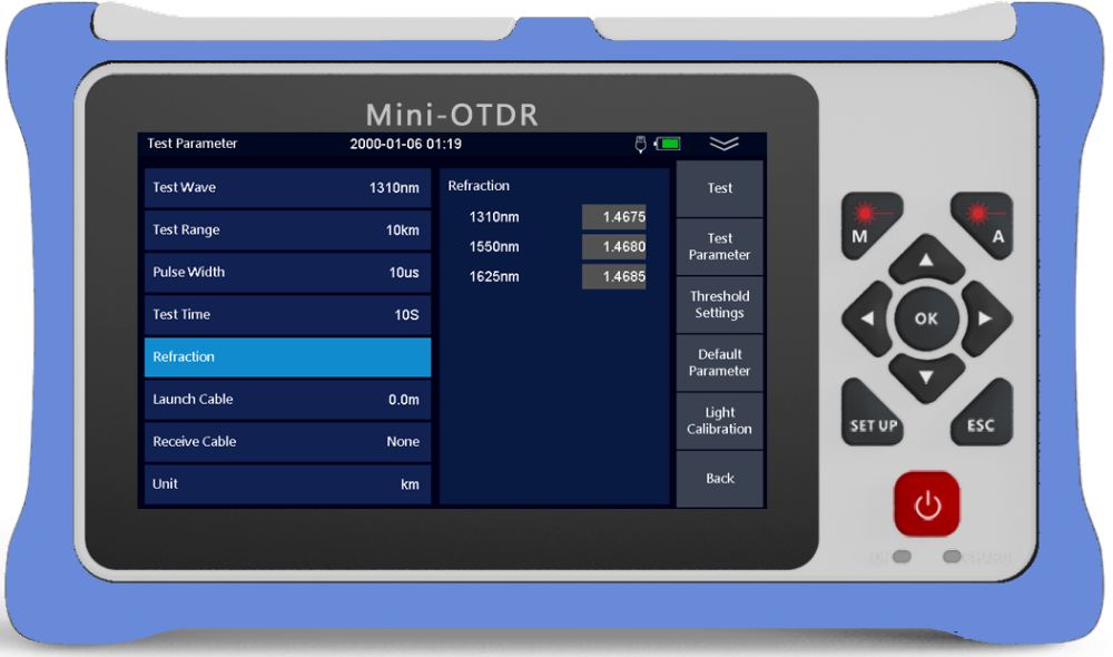 980RTC HANDY MINI OTDR Reflectometer with VFL OPM OLS