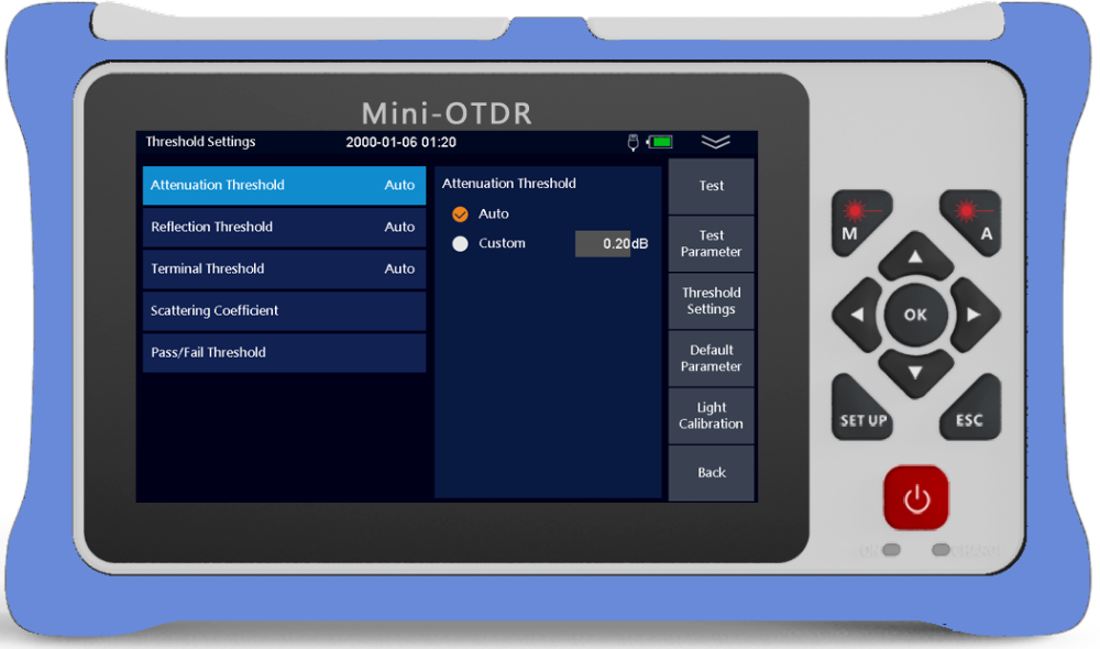 980RTC HANDY MINI OTDR Reflectometer with VFL OPM OLS