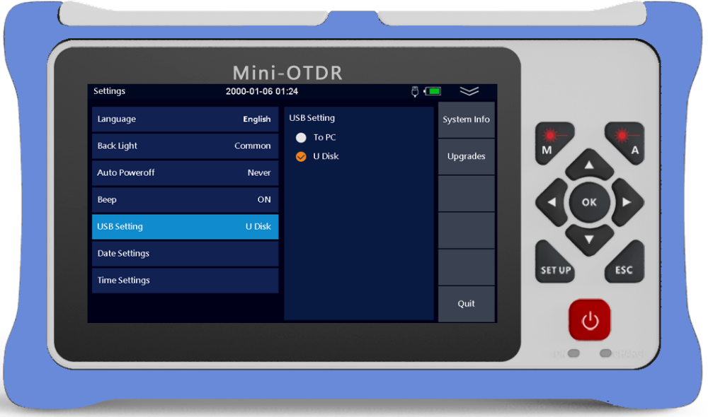 980RTC HANDY MINI OTDR Reflectometer with VFL OPM OLS
