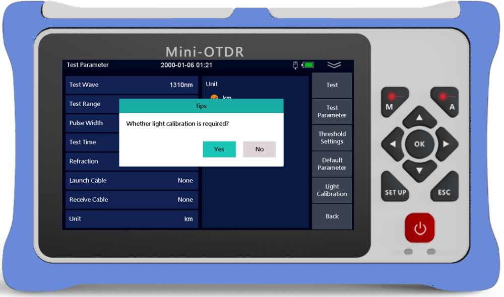 980RTC HANDY MINI OTDR Reflectometer with VFL OPM OLS