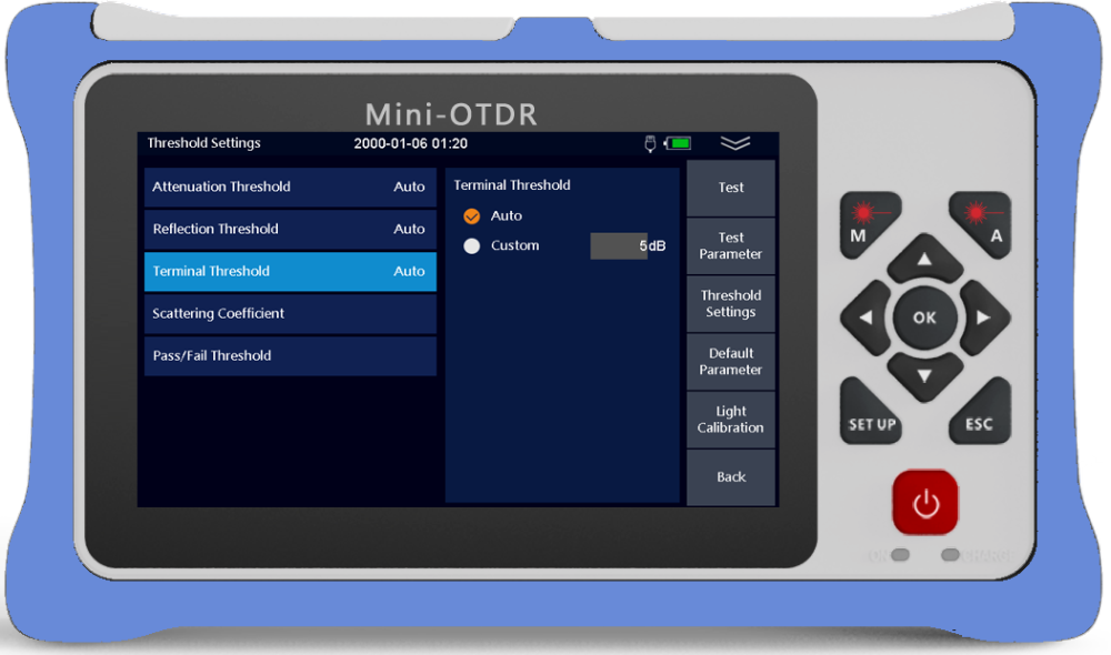 980RTC HANDY MINI OTDR Reflectometer with VFL OPM OLS