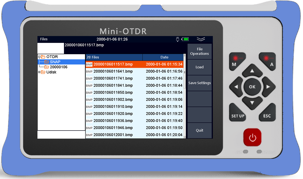980RTC HANDY MINI OTDR Reflectometer with VFL OPM OLS