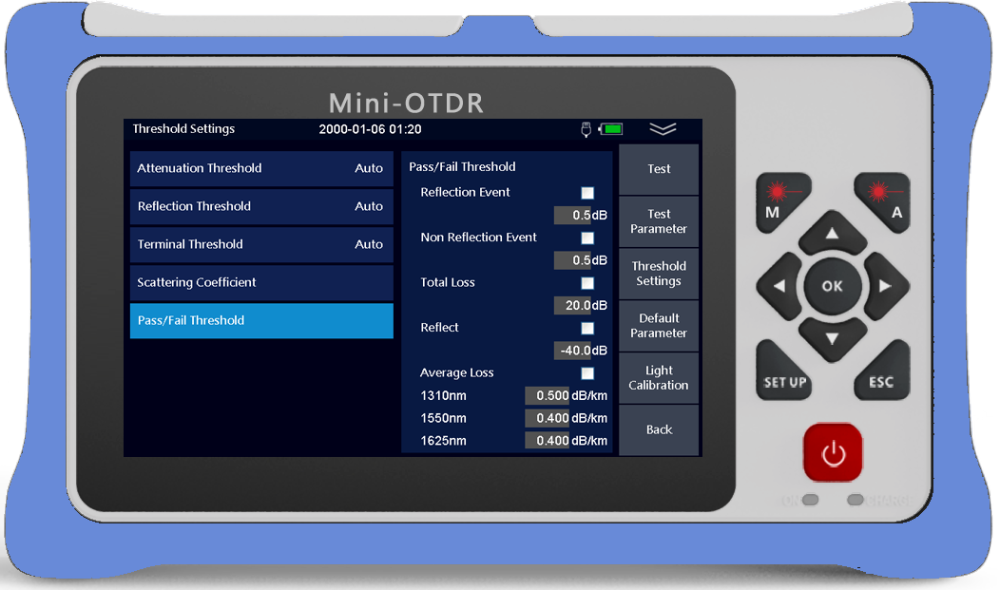 980RTC HANDY MINI OTDR Reflectometer with VFL OPM OLS