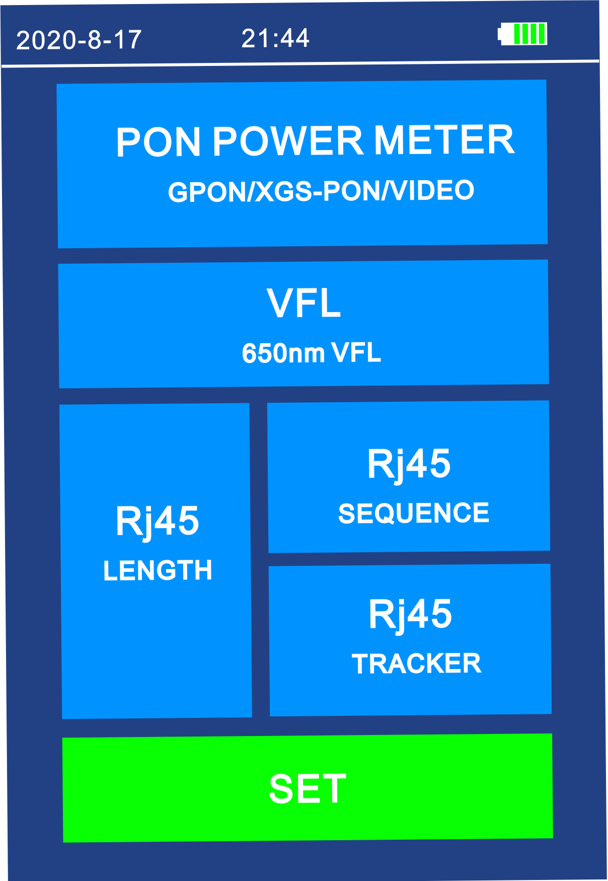 FF-3217 10G PON Power Meter 10G EPON XGPON XGSPON Active Fiber Test 1270/1310/1490/1550/1577nm