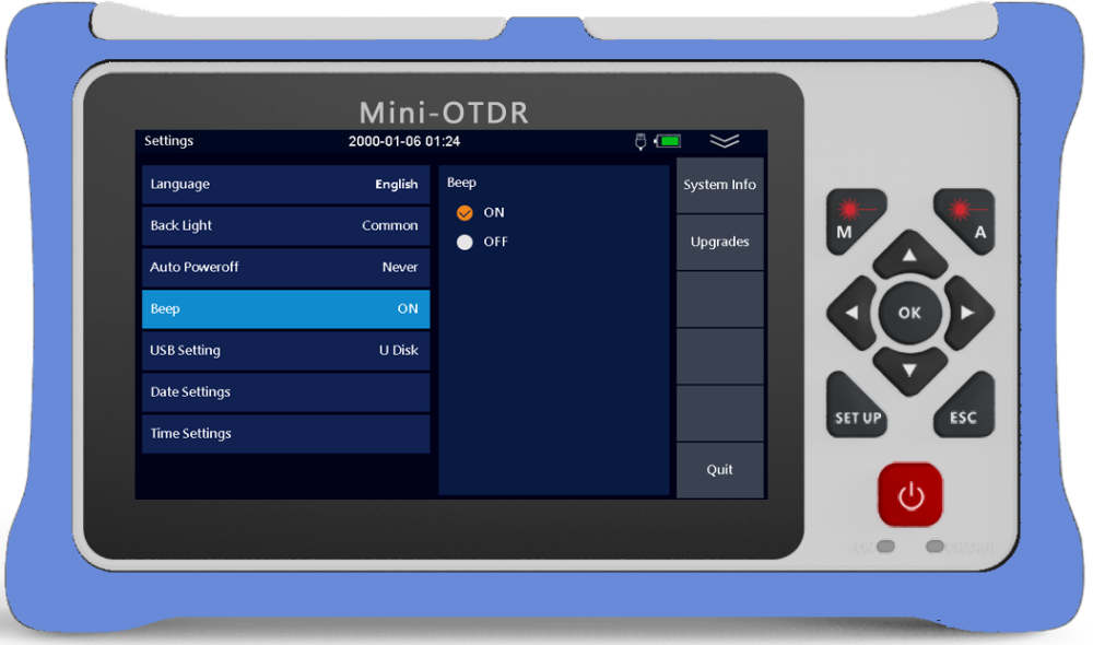 980RTC HANDY MINI OTDR Reflectometer with VFL OPM OLS
