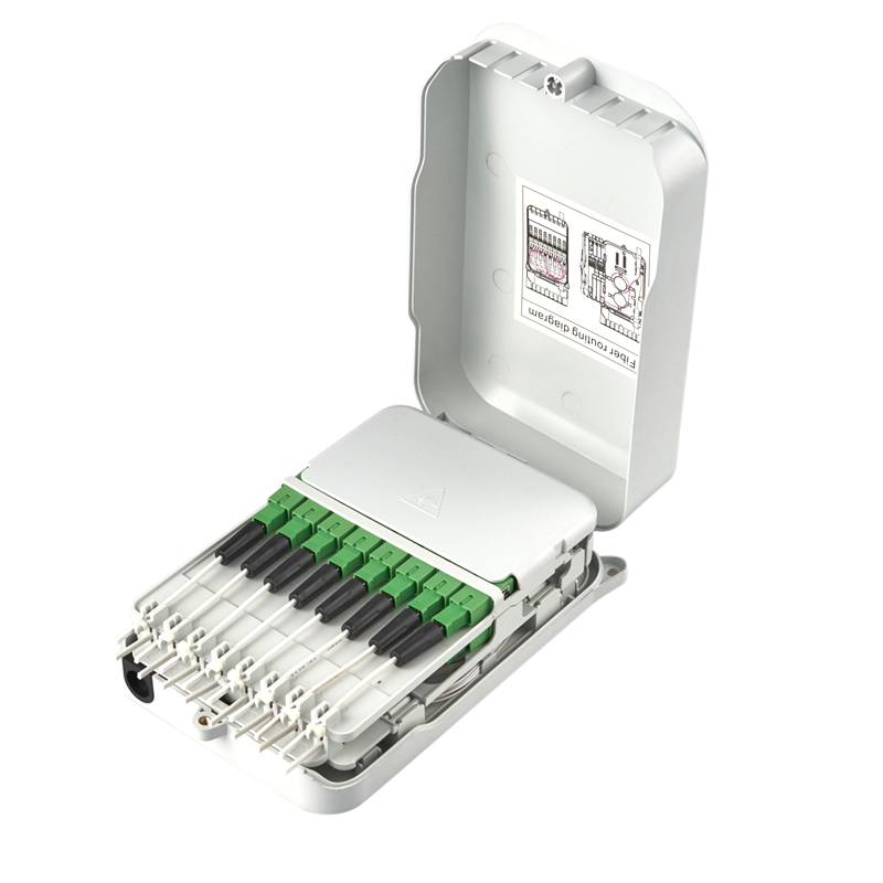 FF-FTB8L 8 Cores Optical Terminal Box (Max Capacity: 8 cores SC), Support Wall Mounting