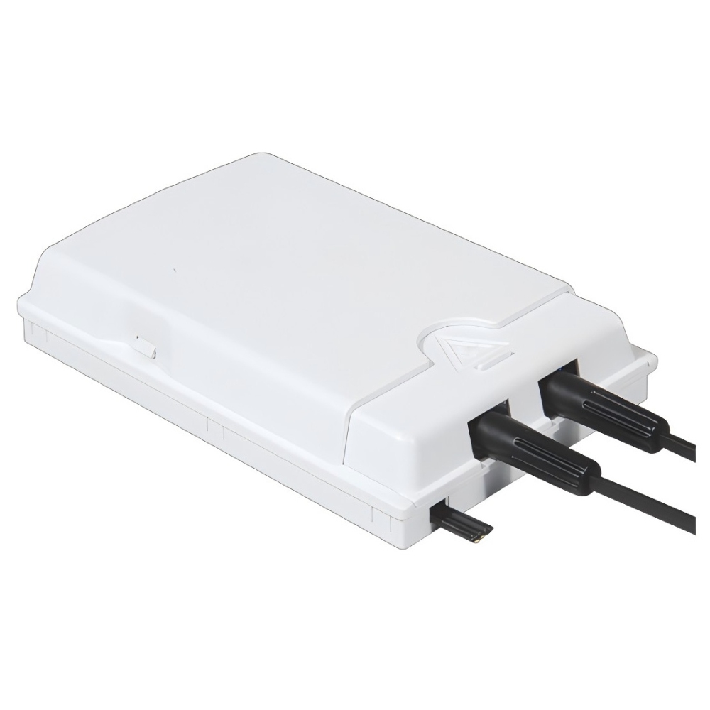 FF-FOS2A 2 Cores FTTH Fiber Socket (Max Capacity: 2 cores ), Wall Mounting, 84x130x24mm