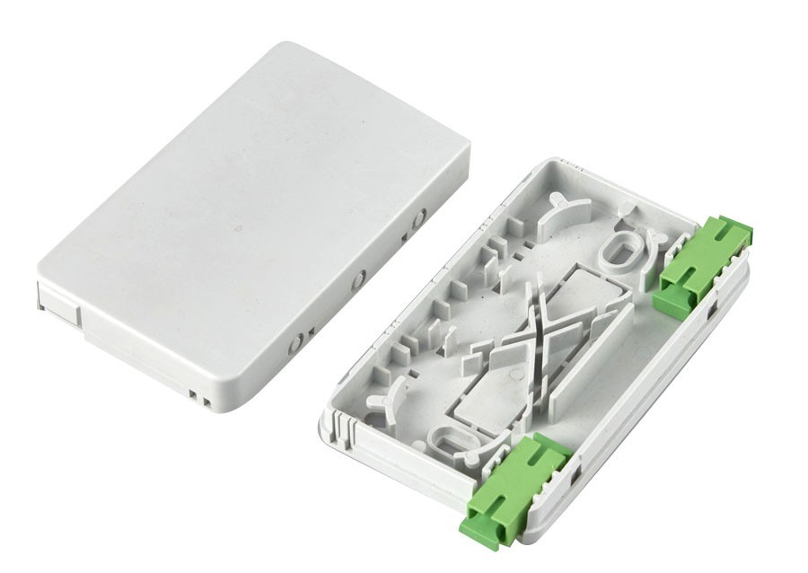 FF-FOS2K Fiber Optic Socket Faceplate for Indoor Cable 2 CoreS Wall Mounting 116*70*15MM