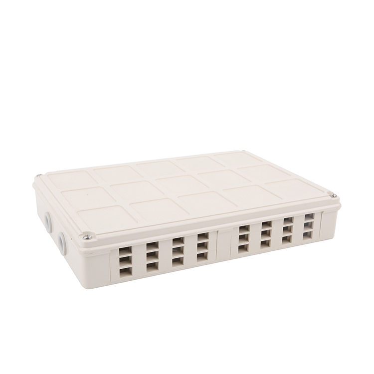 ABS Plastic terminal box 24 core with splice tray wall mount or rack mount Size 300*210*55 mm