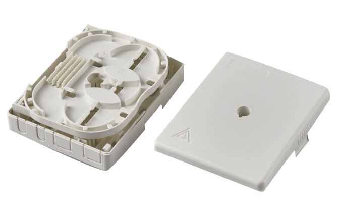 FF-FOS2J Fiber Optic Socket Faceplate for Indoor Cable 2 CoreS Wall Mounting 102*80*25MM