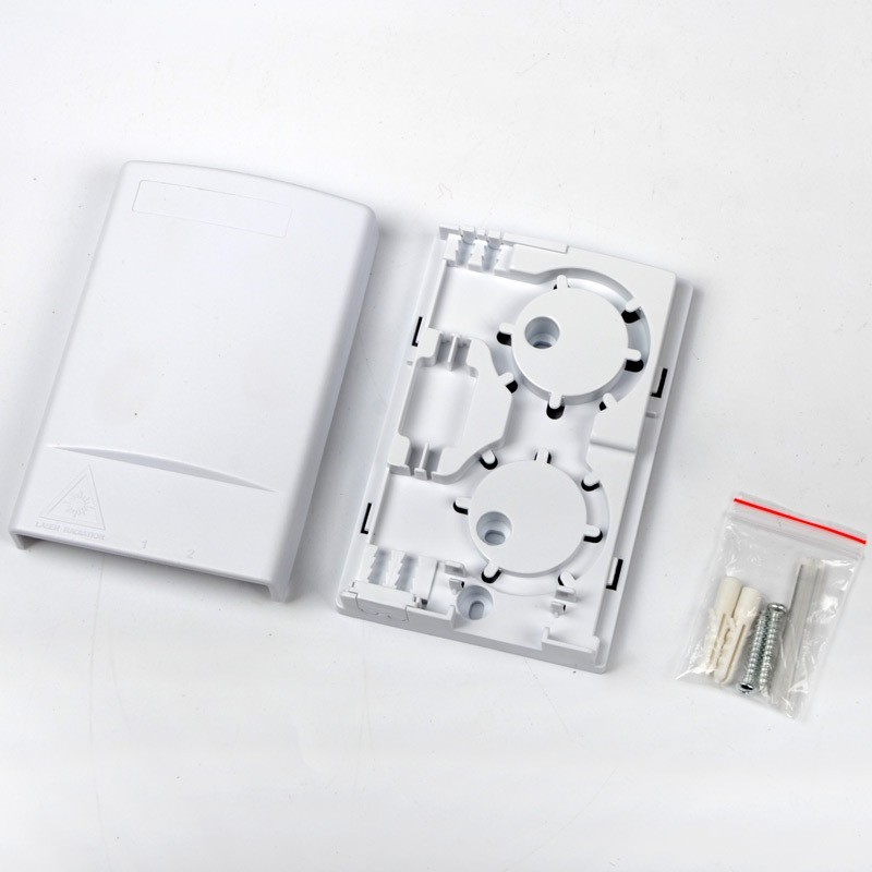 FF-FOS2L 2 Port Access Terminal Box ATB Fiber Faceplate Socket 125×80×24.3mm