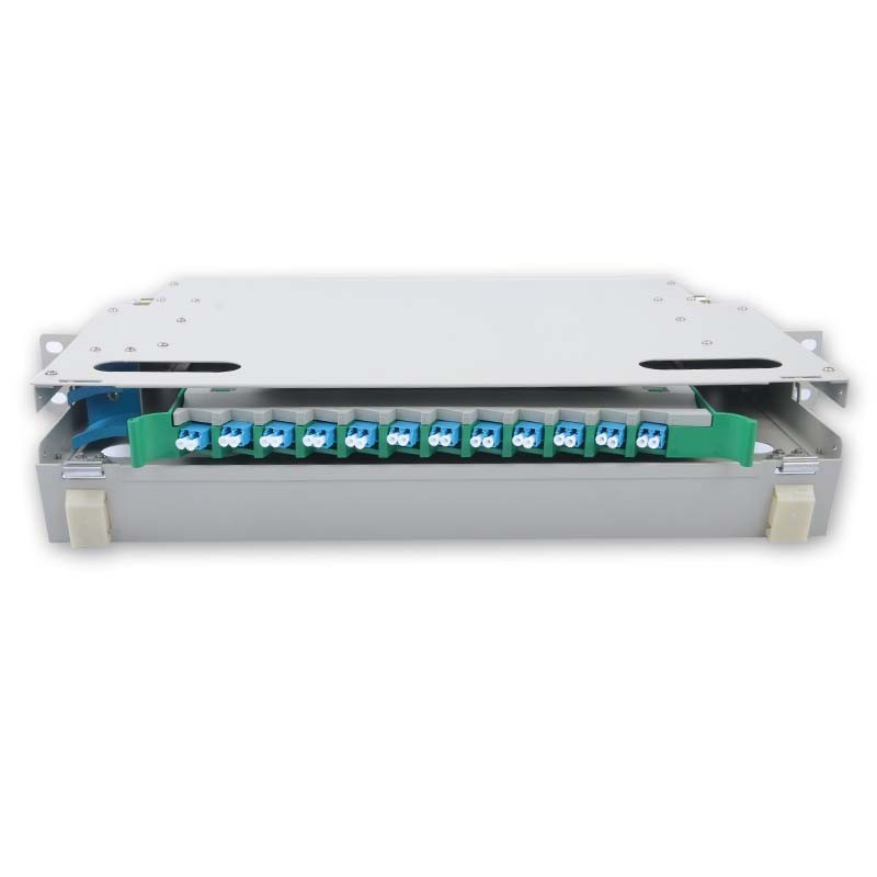 12 Duplex LC ODF FDU, With Adapters, Pigtails and All Installation Accessories