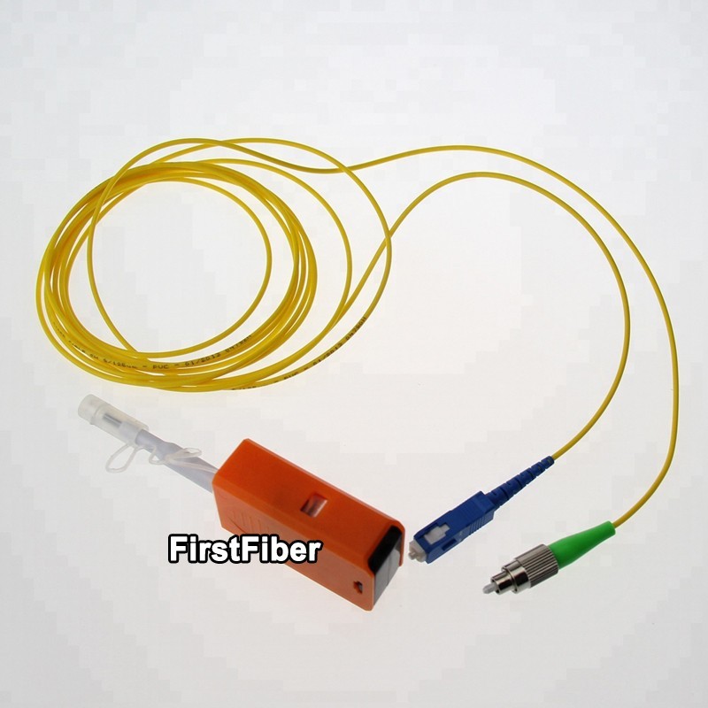Short Fiber Optic Cleaner for Both 2.5mm FC SC ST and 1.25mm LC MU Male Connectors and Bulkhead Adapters