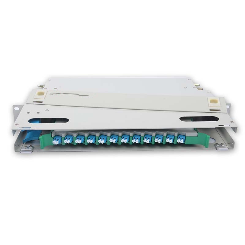 12 Duplex LC ODF FDU, With Adapters, Pigtails and All Installation Accessories