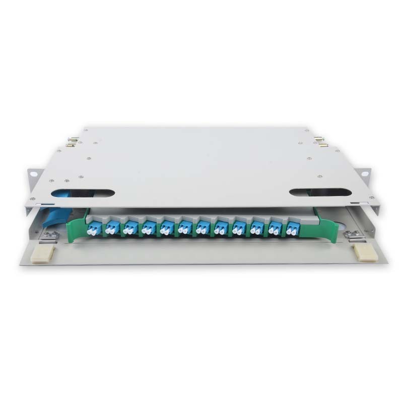 12 Duplex LC ODF FDU, With Adapters, Pigtails and All Installation Accessories