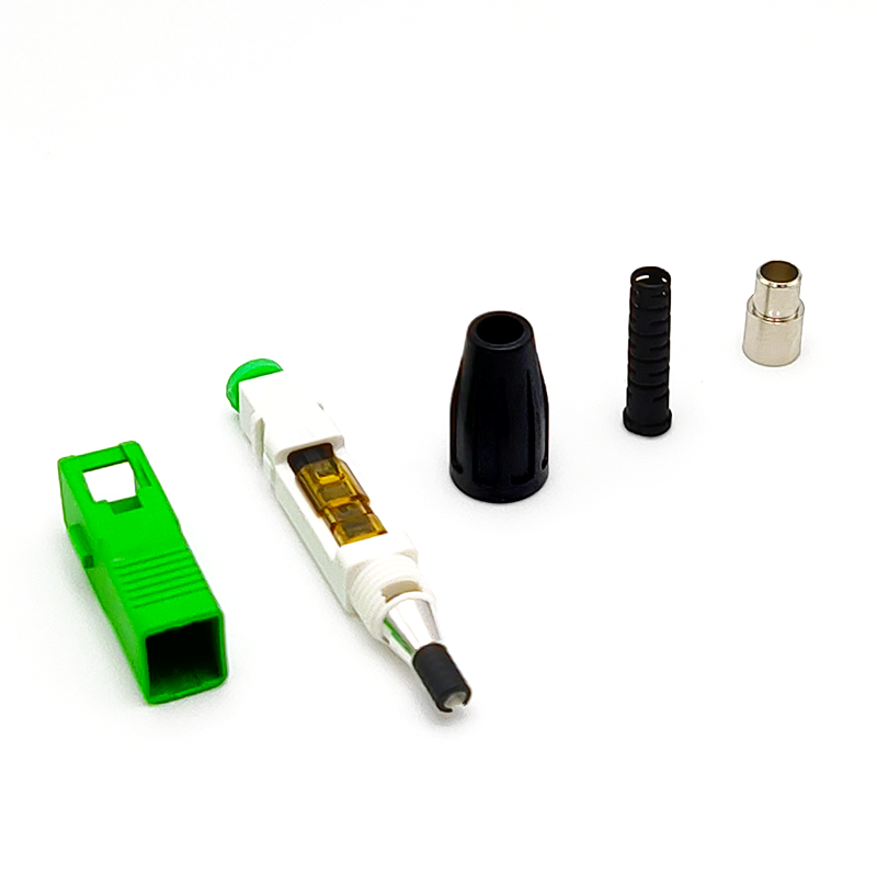 ESC920H SC/APC Fast Connector for 3.0mm 2.0mm and 0.9mm Indoor Cable Fiber Optic Field Assembly Connector