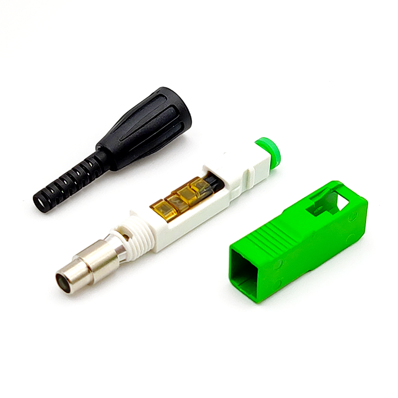 ESC920H SC/APC Fast Connector for 3.0mm 2.0mm and 0.9mm Indoor Cable Fiber Optic Field Assembly Connector