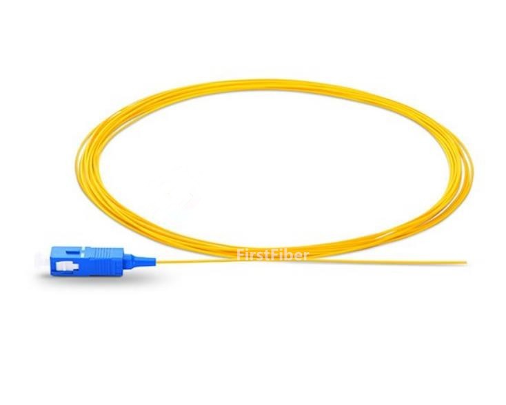 SC UPC fiber Pigtail Simplex 9/125 Single Mode Fiber Optic Pigtail 0.9mm Jacket G657A