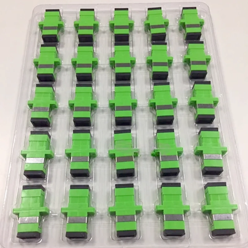 SC APC Adapter Optical Fiber Connector Bulkhead