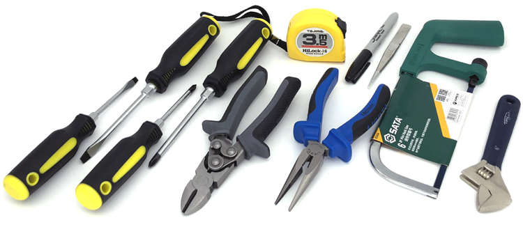 Optical Fiber Tools Kit inlcuding FIBER CABLE JACKET REMOVER TOOLS, UNIVERSAL ASSEMBLY TOOLS, CLEANING Tools