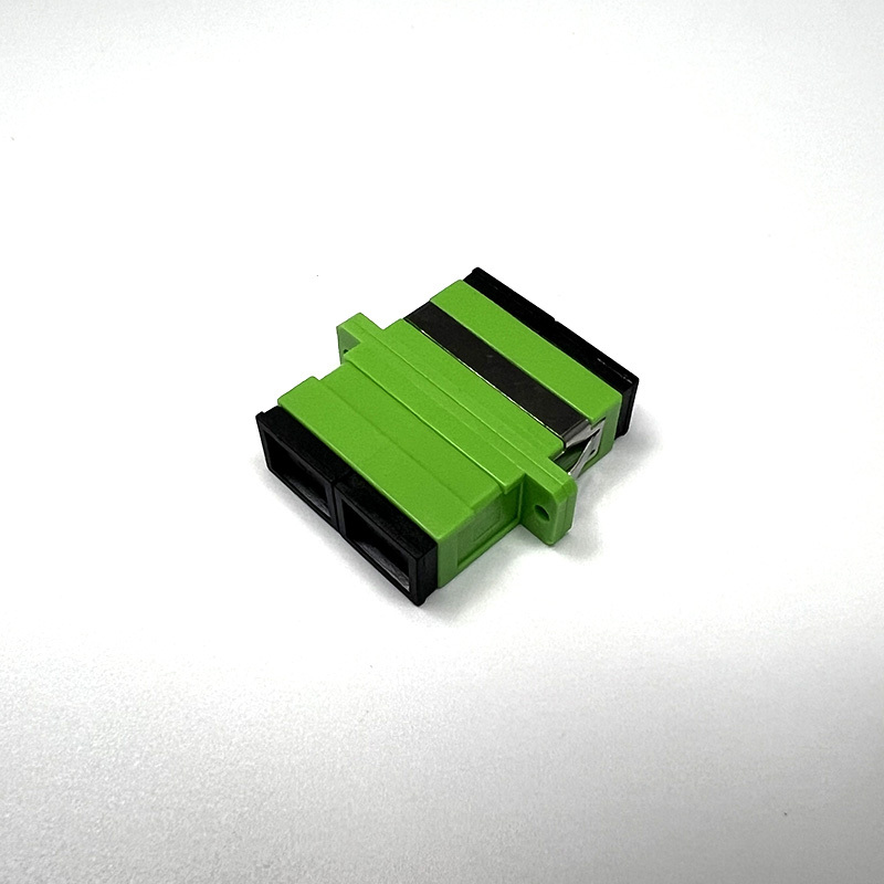 SC/APC Duplex Bulkhead SC APC Adapter Connector Two Channels