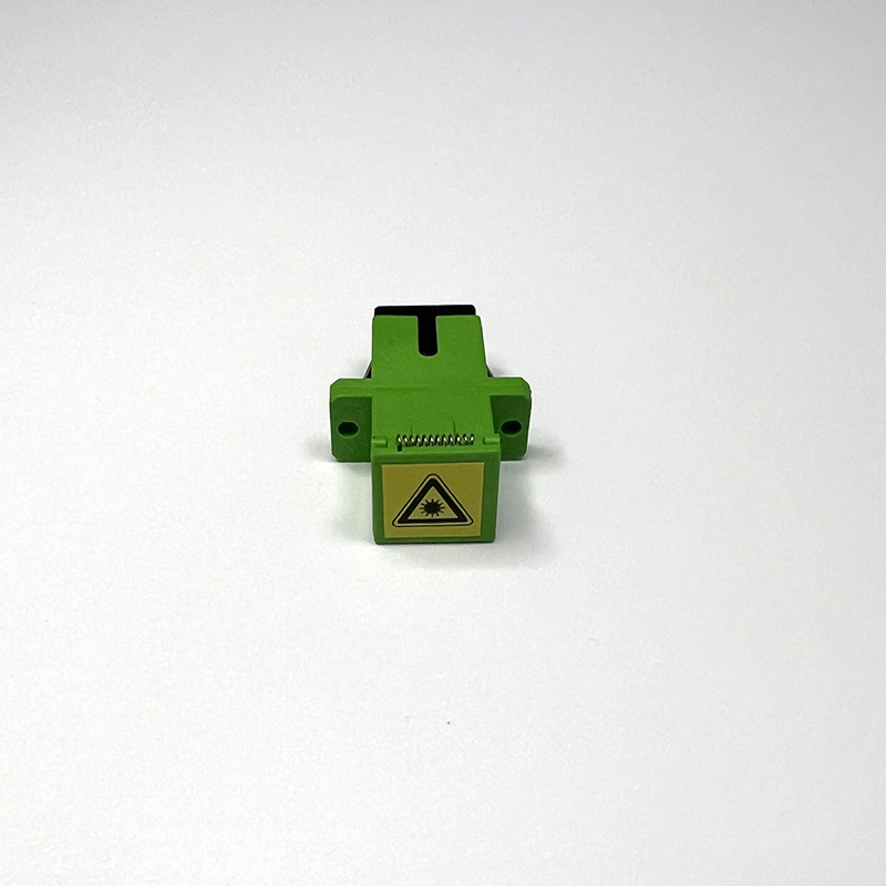 SC/APC Adapter with Auto Dust Cap Blue