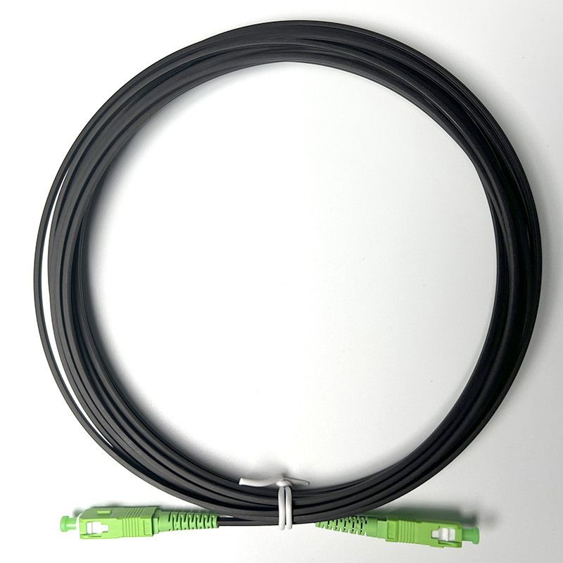 G657A SC APC - SC APC Optical Fiber Drop Cable Flat Entry Cable Single Mode 2x3mm 1 Core