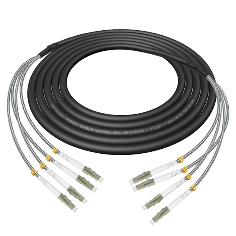 CPRI Water proof Fiber Cable Patch Cord RRU BBU 4 Cores Multi mode OM2 LSZH