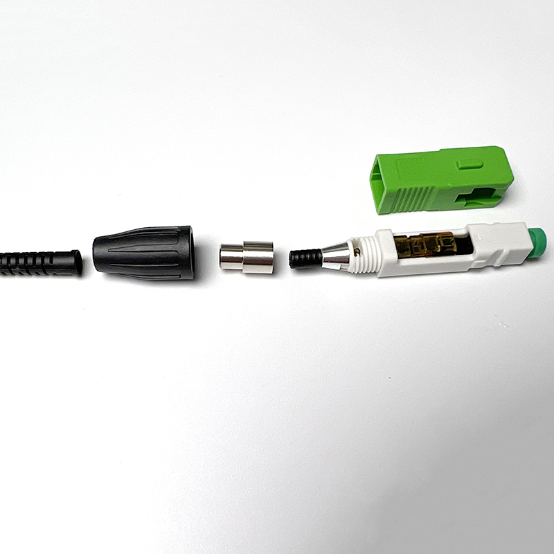 ESC920H SC/APC Fast Connector for 3.0mm 2.0mm and 0.9mm Indoor Cable Fiber Optic Field Assembly Connector