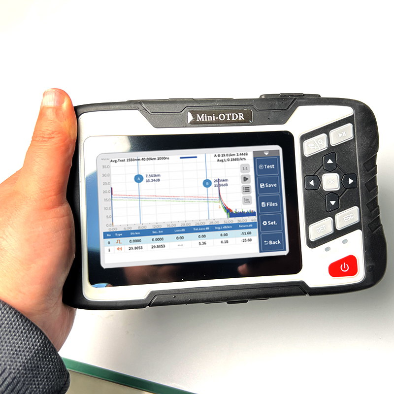 FC1500 Fiber and Copper Tester, Integrated in OTDR, OPM, OLS, VFL, Event Map and RJ45 Cable Testing