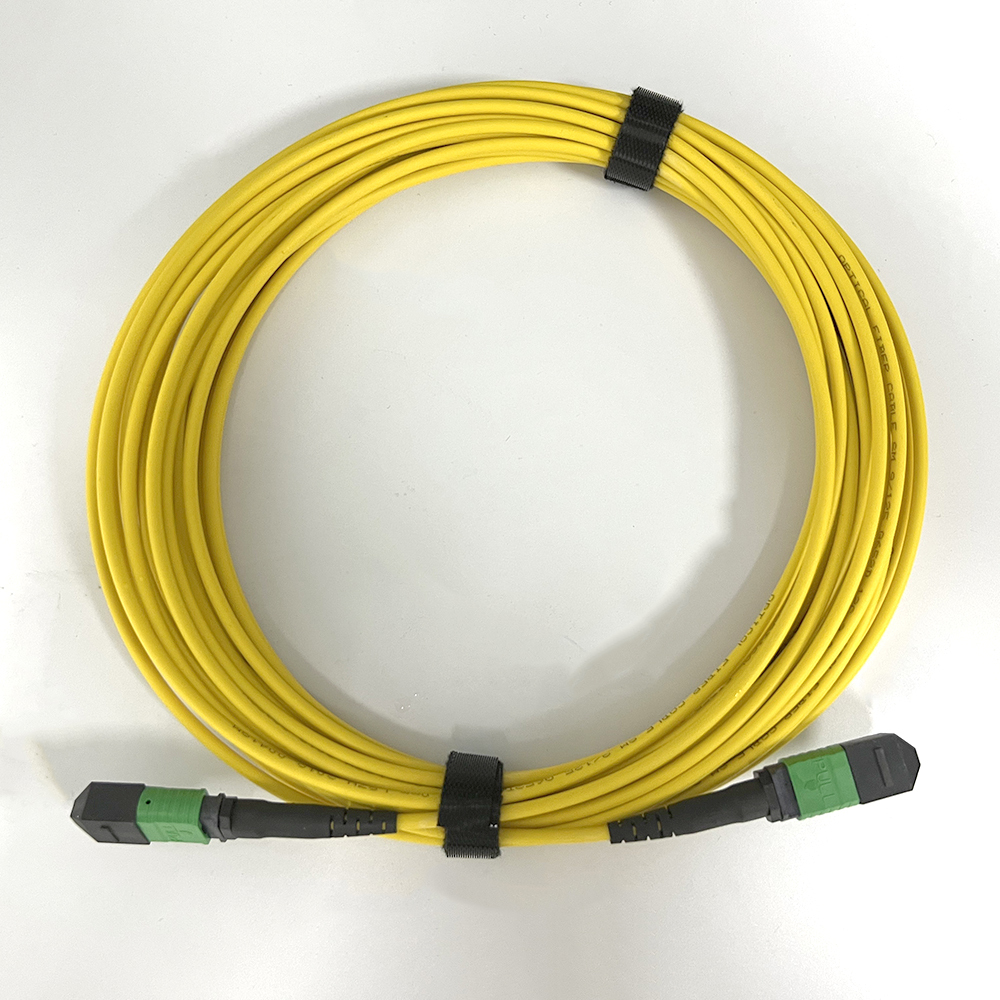 Single Mode MPO APC Patch Cord Cable 12 Cores