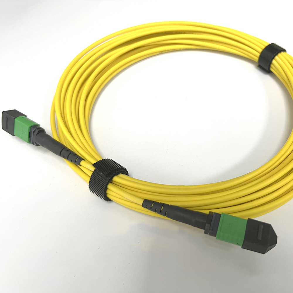 Single Mode MPO APC Patch Cord Cable 12 Cores