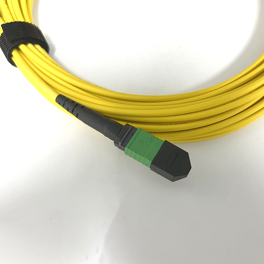 Single Mode MPO APC Patch Cord Cable 12 Cores