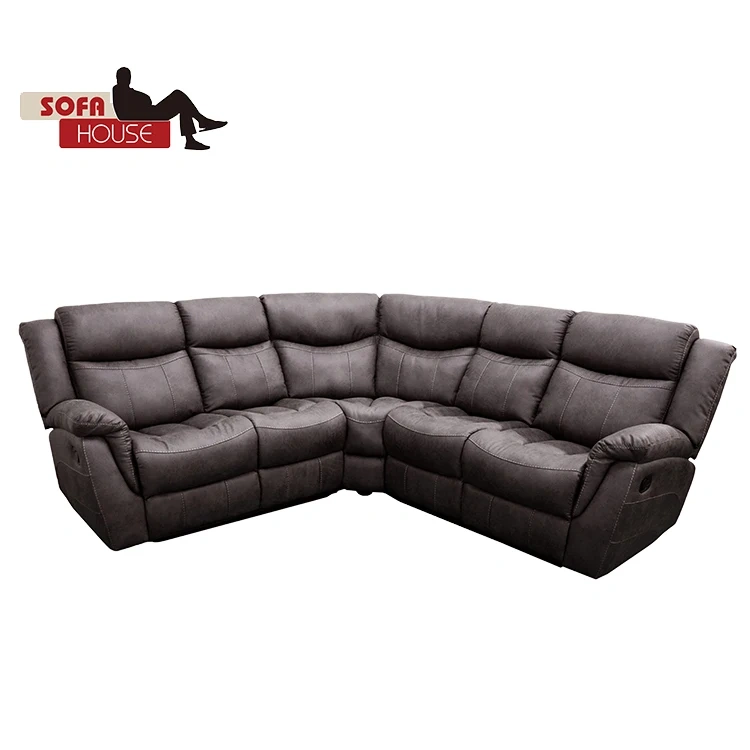 Cloth sofa brocad upholsteri fabric reclining chair living room sofa set