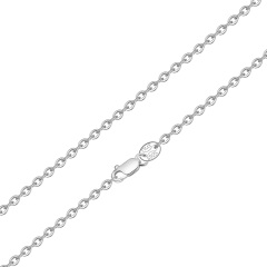 Rhodium-plated O Shaped Chain