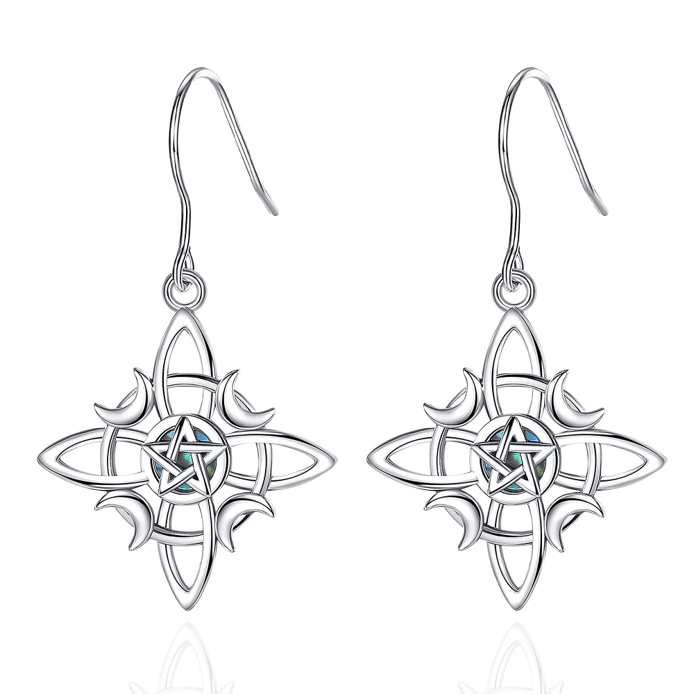 Wicca Knot Drop Earrings