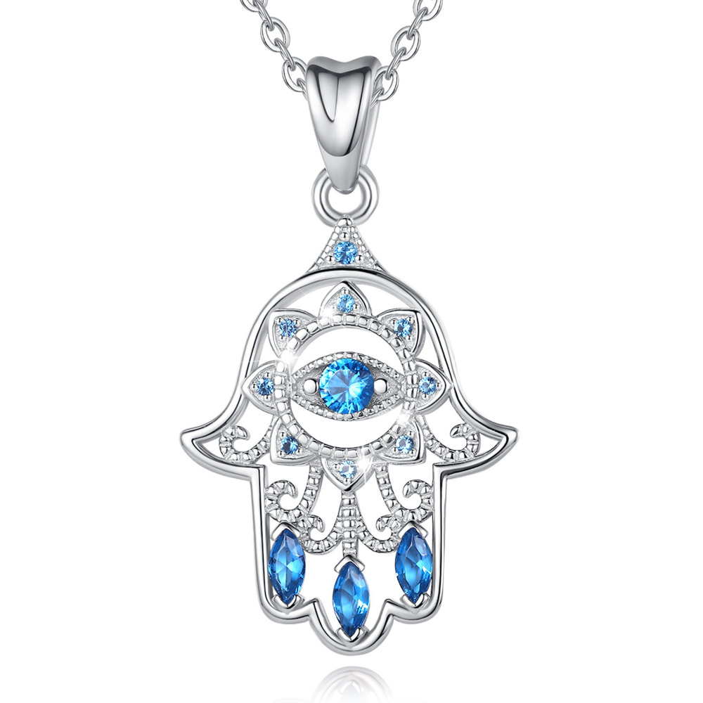 Hamsa Hand Pendant Necklace
