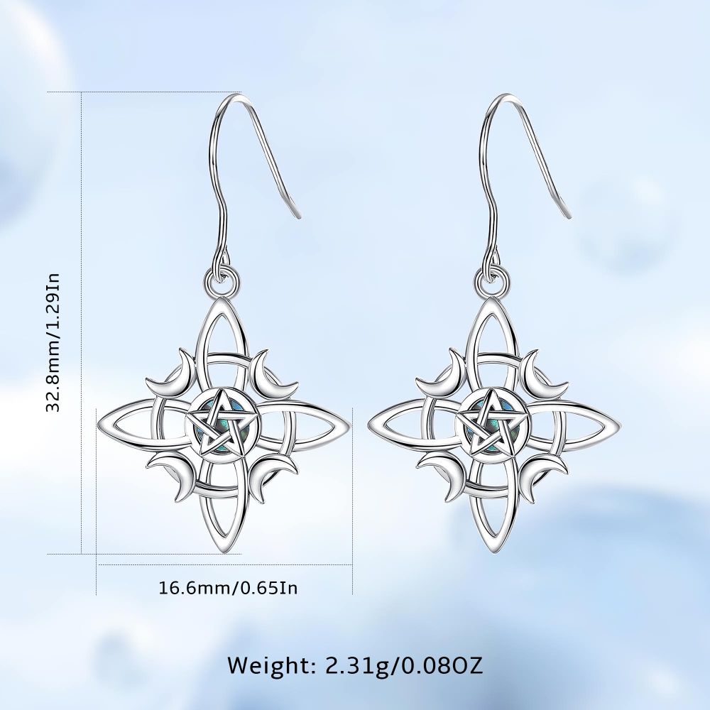 Wicca Knot Drop Earrings
