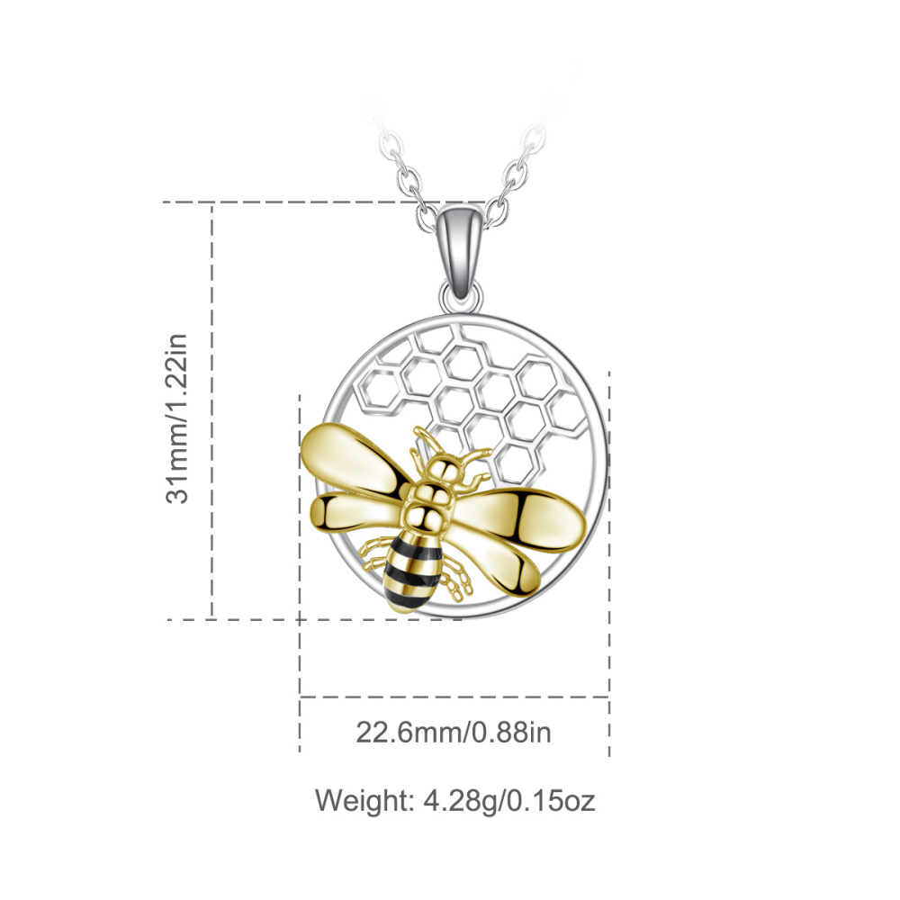 Bee and Honeycomb Pendant