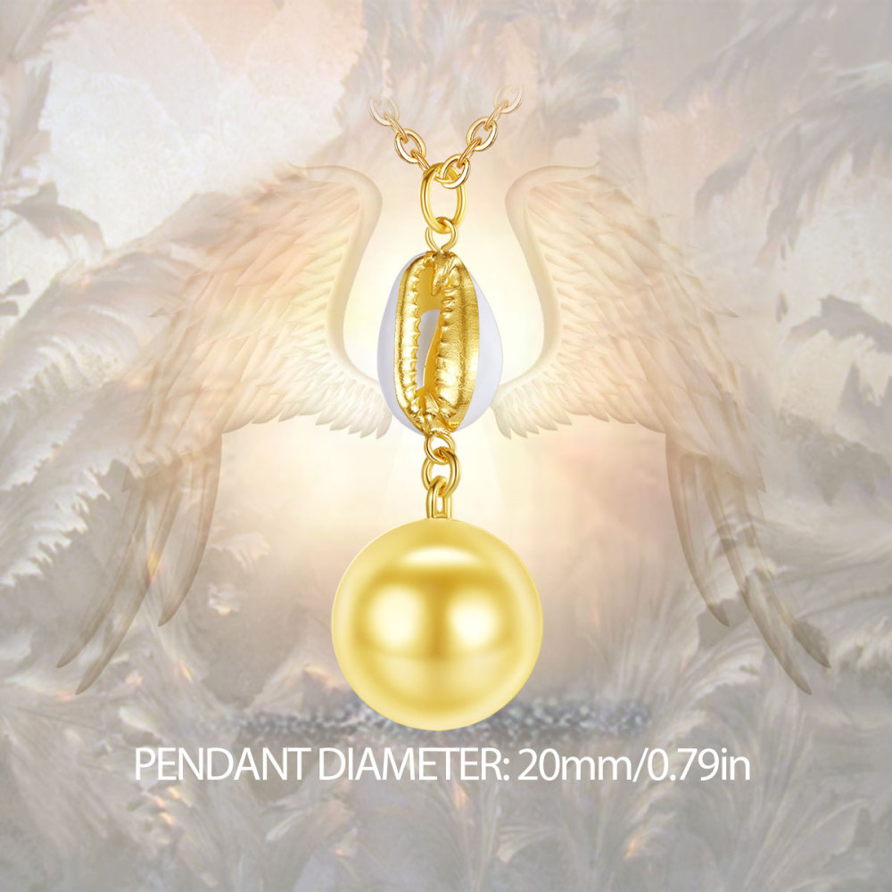 Shell Charm 18K Gold-Plated Harmony Bola Pendant