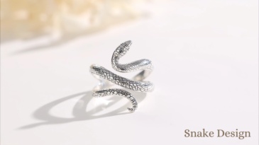 Snake-Shaped Adjustable Ring