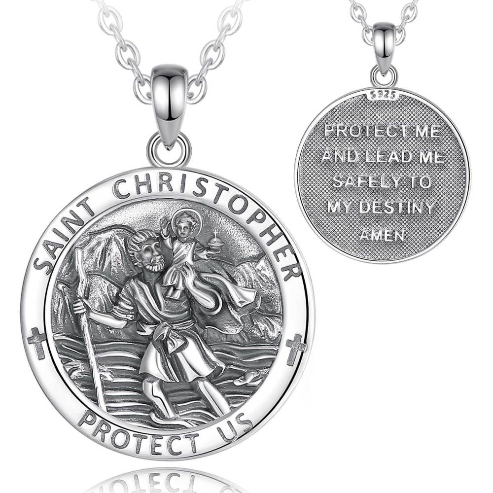 Saint Christopher Protect Us Pendant