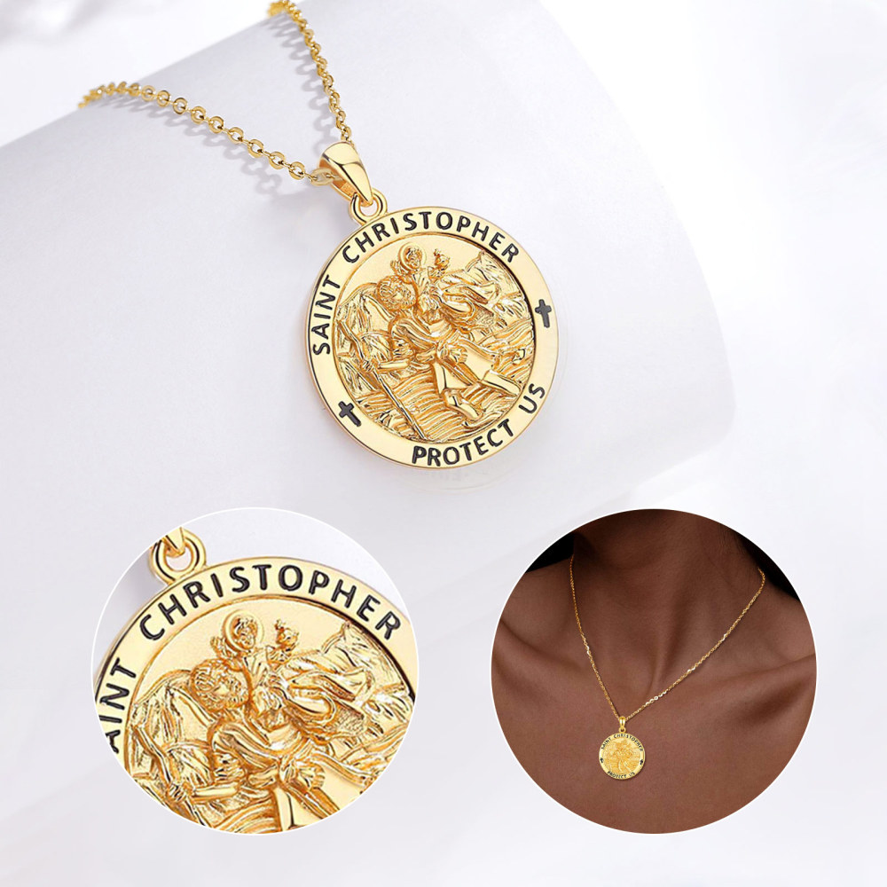 Saint Christopher Protect Us Pendant