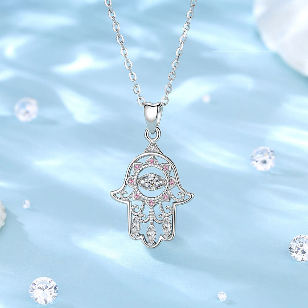 Hamsa Hand Pendant Necklace